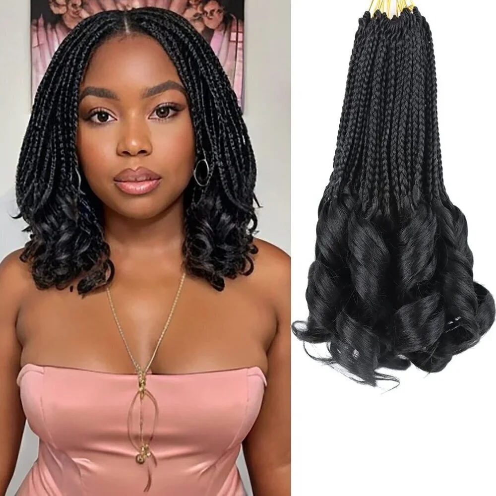 Crochet Hair for Women 10 Inch Crochet Braids Box Braids French Curl Braiding Ha